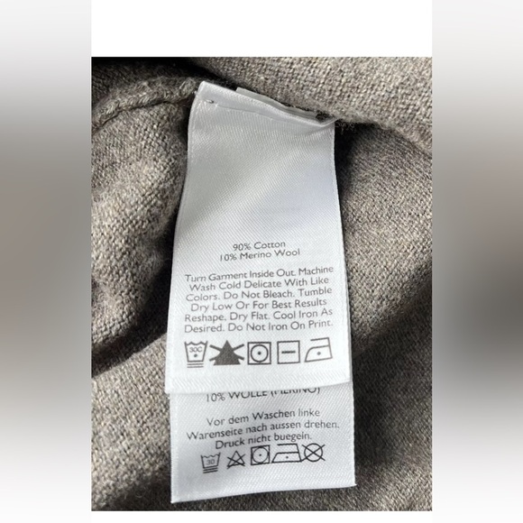 Eddie Bauer Men's Sweater Size Medium Brown Long Sleeve 1/4 Zip Pullover Sweater - Picture 7 of 9